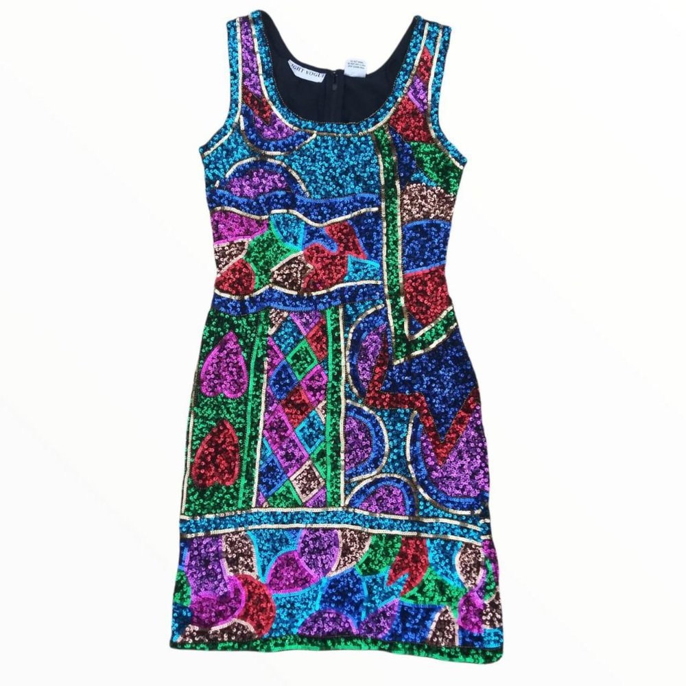 Night Vogue Sparkly Beaded Dress